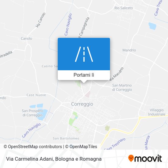 Mappa Via Carmelina Adani