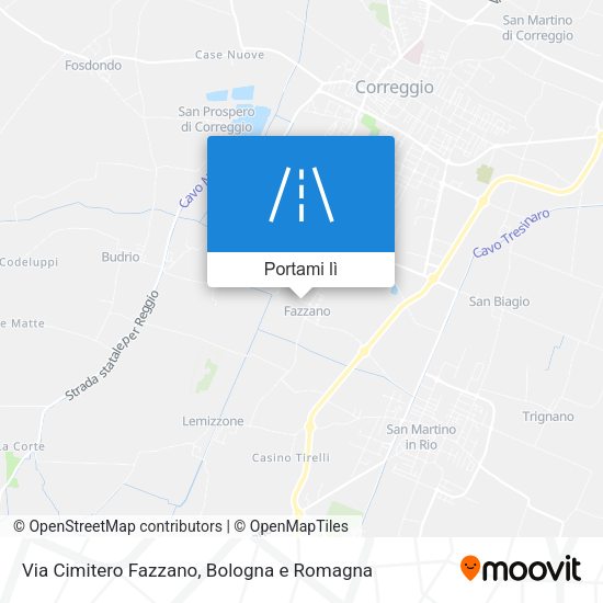 Mappa Via Cimitero Fazzano
