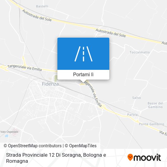 Mappa Strada Provinciale 12 Di Soragna