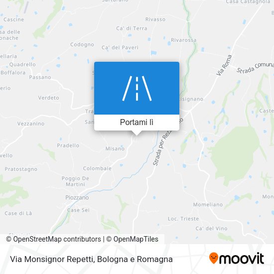 Mappa Via Monsignor Repetti