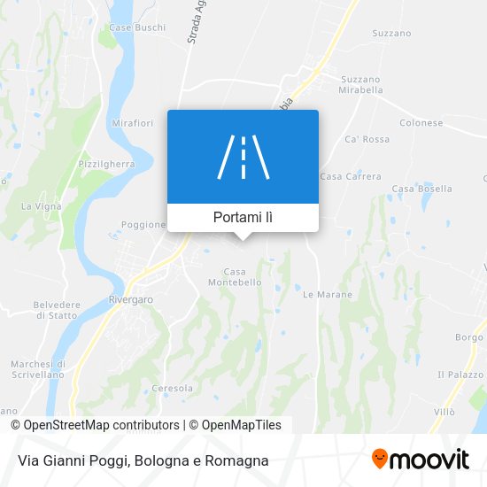 Mappa Via Gianni Poggi