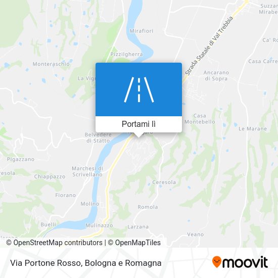 Mappa Via Portone Rosso