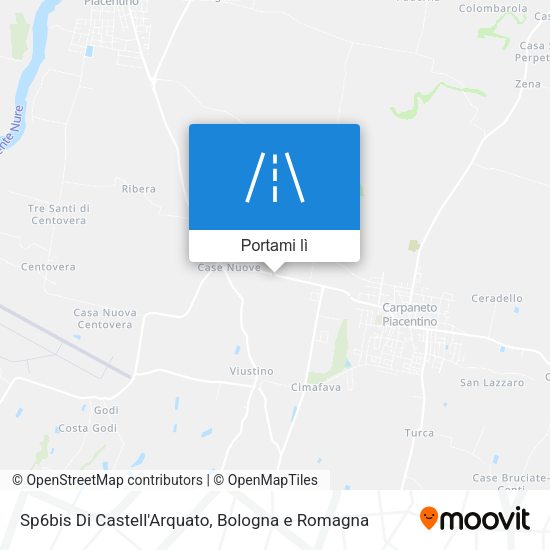 Mappa Sp6bis Di Castell'Arquato