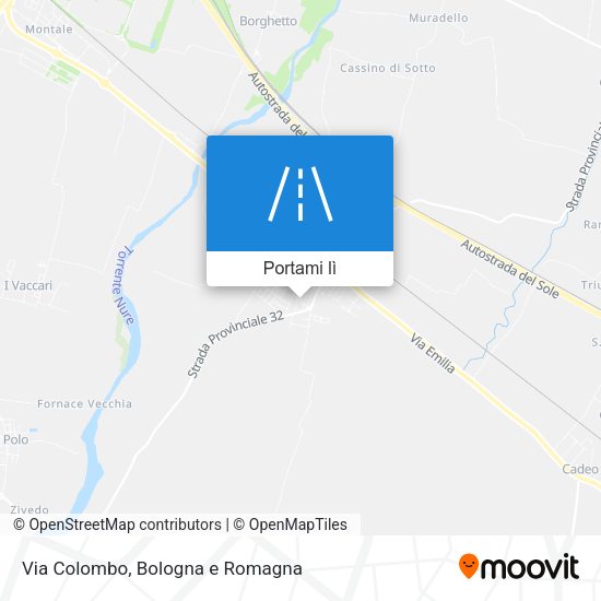 Mappa Via Colombo