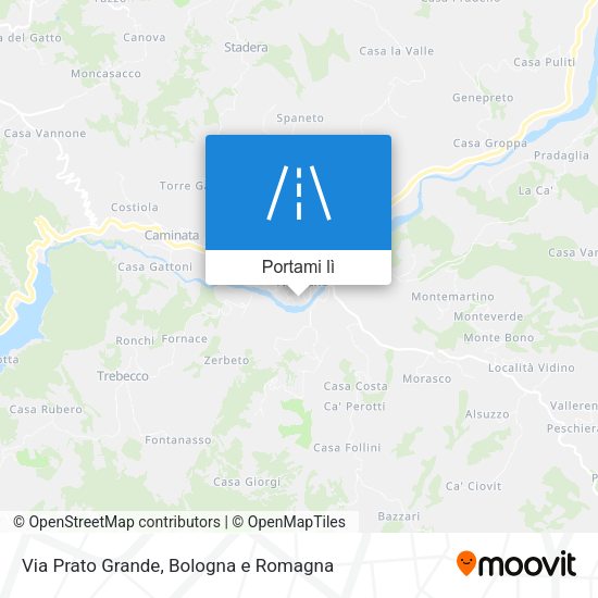 Mappa Via Prato Grande