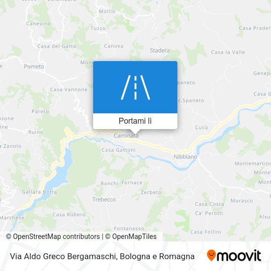 Mappa Via Aldo Greco Bergamaschi
