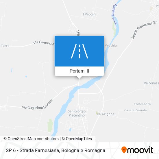 Mappa SP 6 - Strada Farnesiana