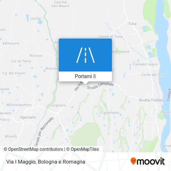 Mappa Via I Maggio
