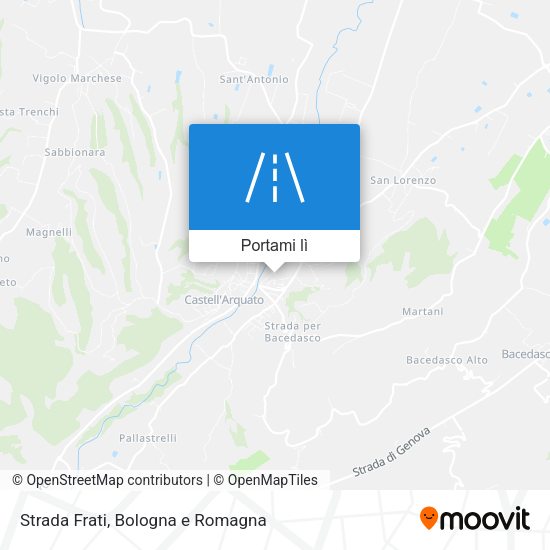 Mappa Strada Frati
