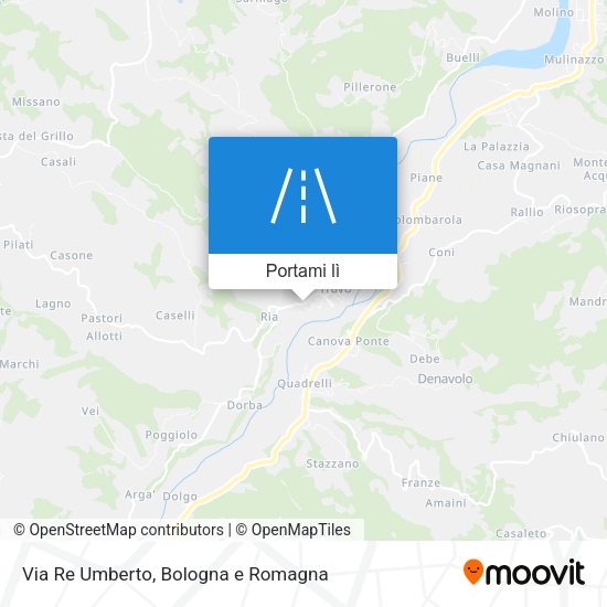 Mappa Via Re Umberto