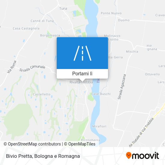 Mappa Bivio Pretta