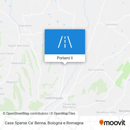 Mappa Case Sparse Ca' Benna