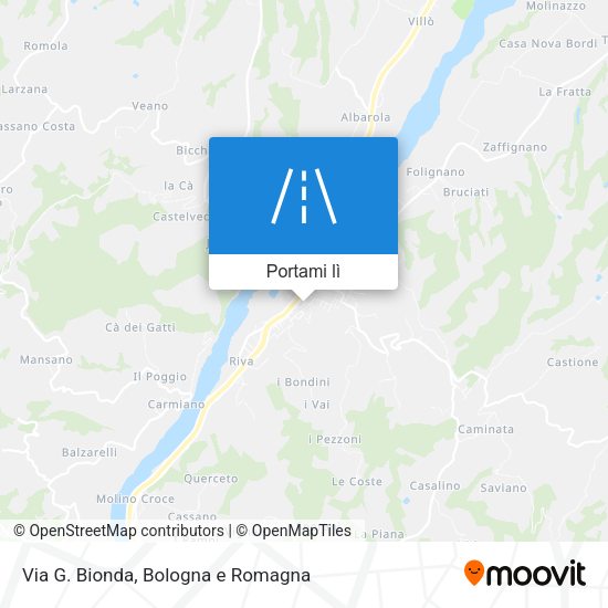Mappa Via G. Bionda