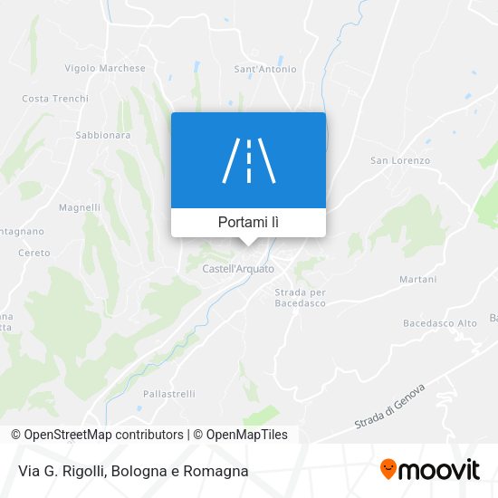 Mappa Via G. Rigolli