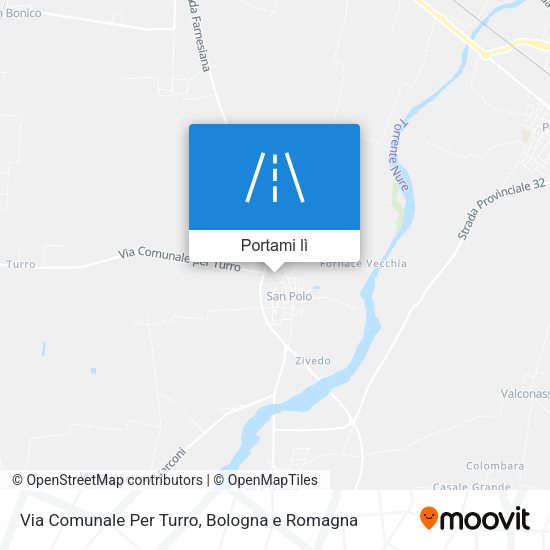 Mappa Via Comunale Per Turro
