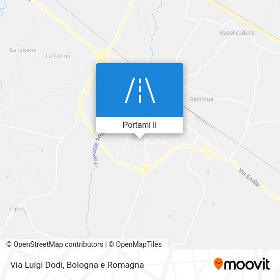 Mappa Via Luigi Dodi