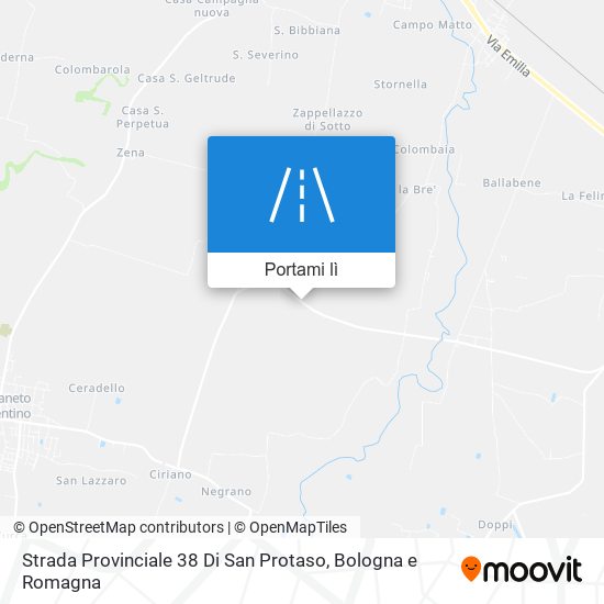 Mappa Strada Provinciale 38 Di San Protaso