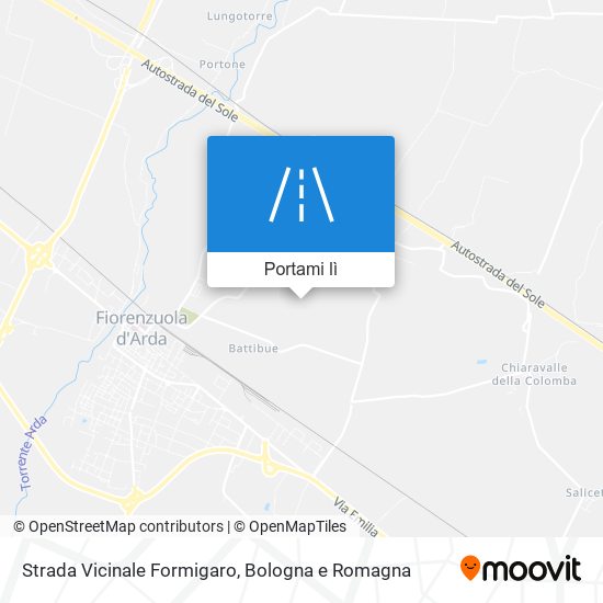 Mappa Strada Vicinale Formigaro