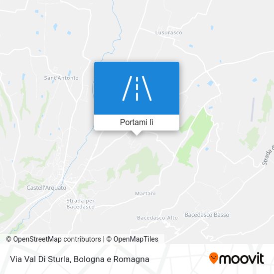 Mappa Via Val Di Sturla