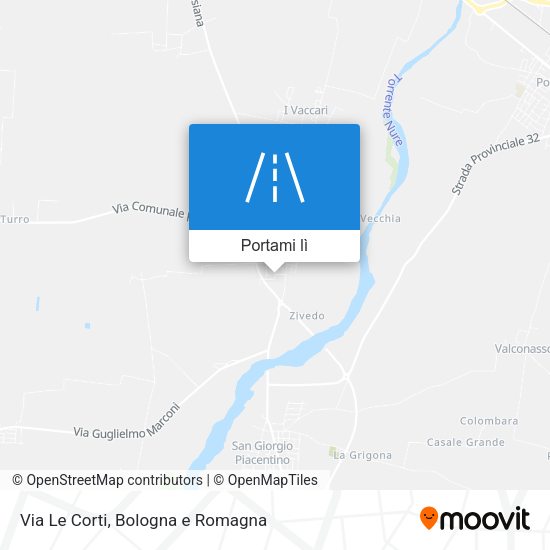Mappa Via Le Corti