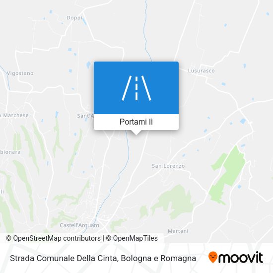 Mappa Strada Comunale Della Cinta