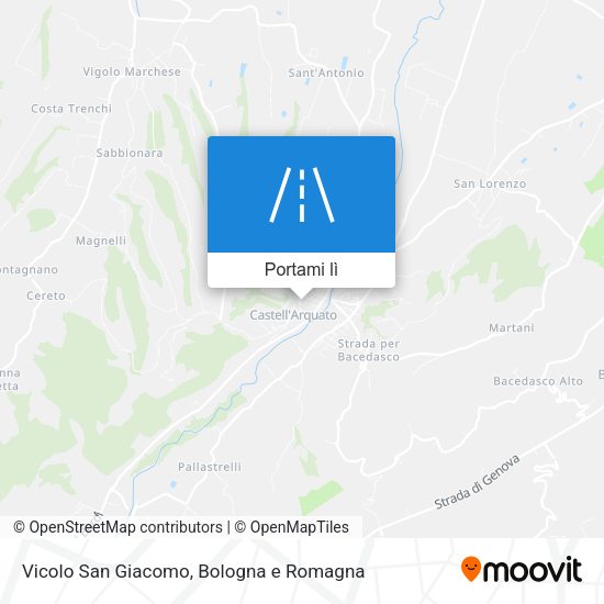 Mappa Vicolo San Giacomo