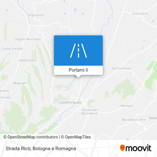 Mappa Strada Ricò