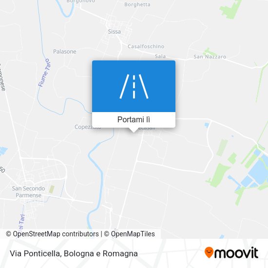 Mappa Via Ponticella