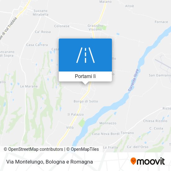 Mappa Via Montelungo