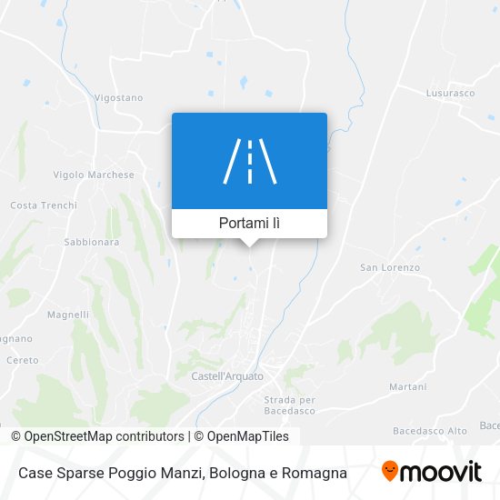 Mappa Case Sparse Poggio Manzi