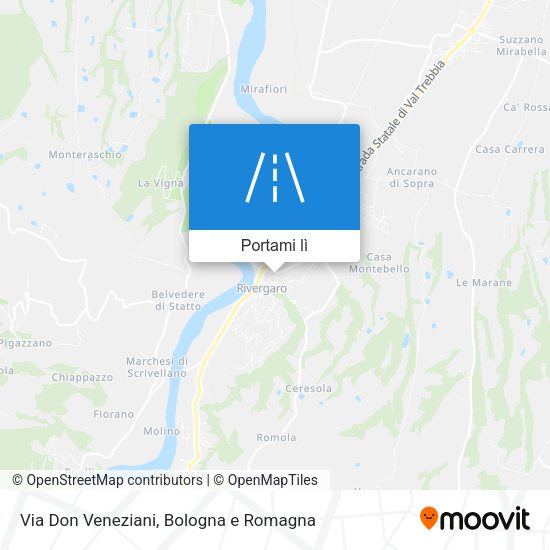 Mappa Via Don Veneziani