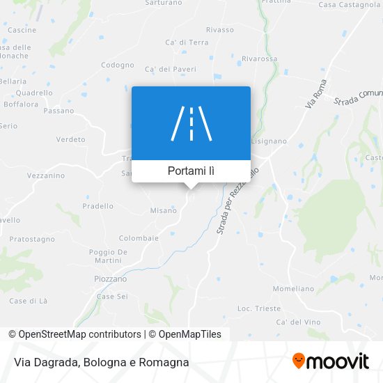 Mappa Via Dagrada