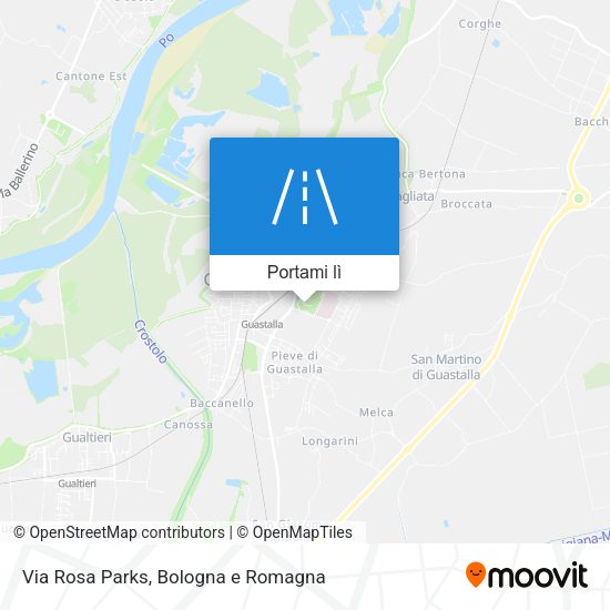 Mappa Via Rosa Parks