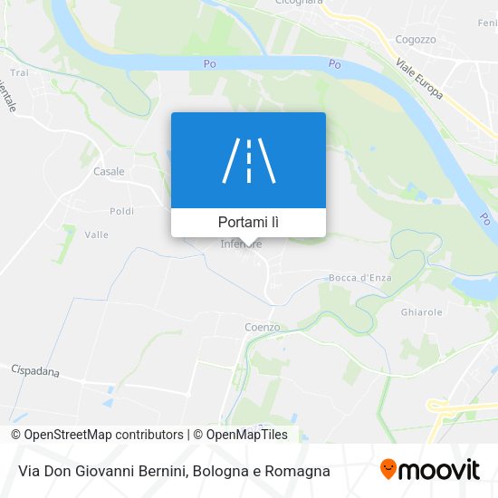 Mappa Via Don Giovanni Bernini