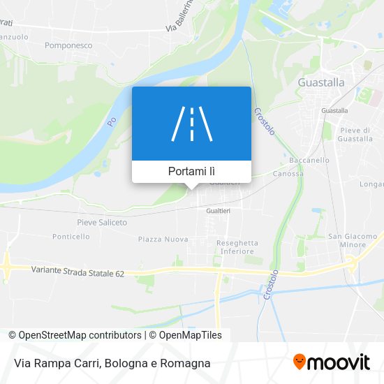 Mappa Via Rampa Carri