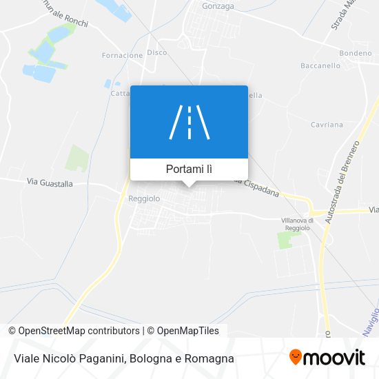 Mappa Viale Nicolò Paganini