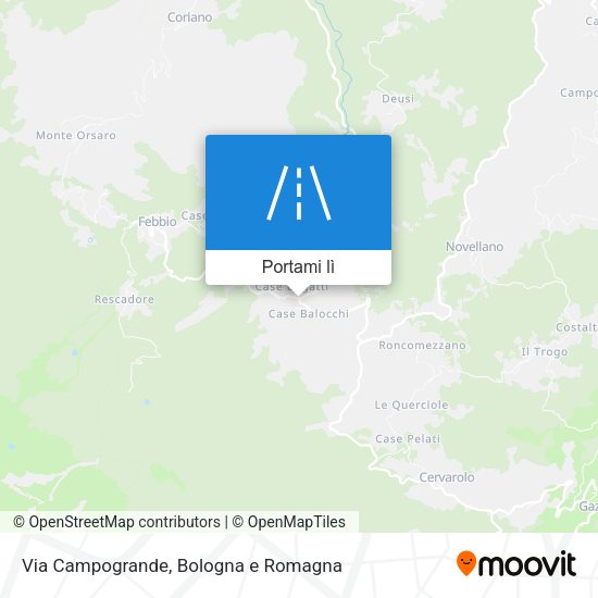 Mappa Via Campogrande