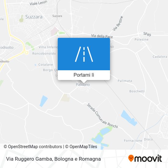 Mappa Via Ruggero Gamba