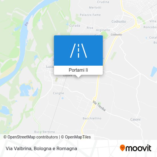Mappa Via Valbrina