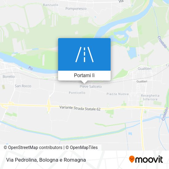 Mappa Via Pedrolina