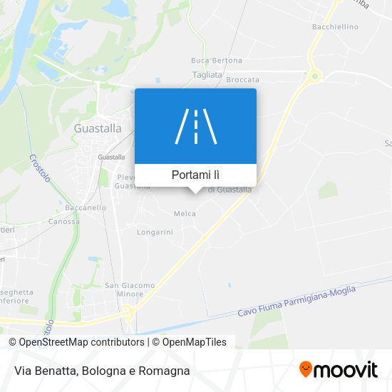 Mappa Via Benatta