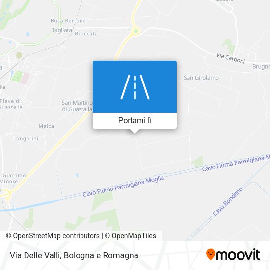 Mappa Via Delle Valli
