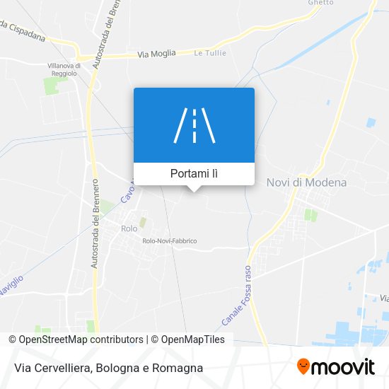 Mappa Via Cervelliera