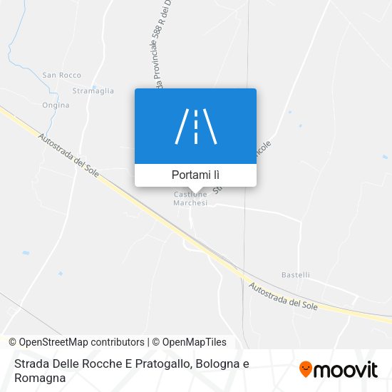 Mappa Strada Delle Rocche E Pratogallo