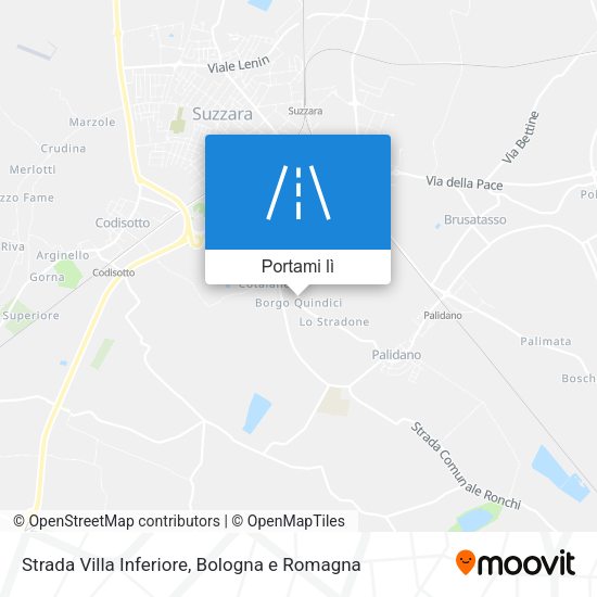 Mappa Strada Villa Inferiore