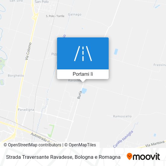 Mappa Strada Traversante Ravadese