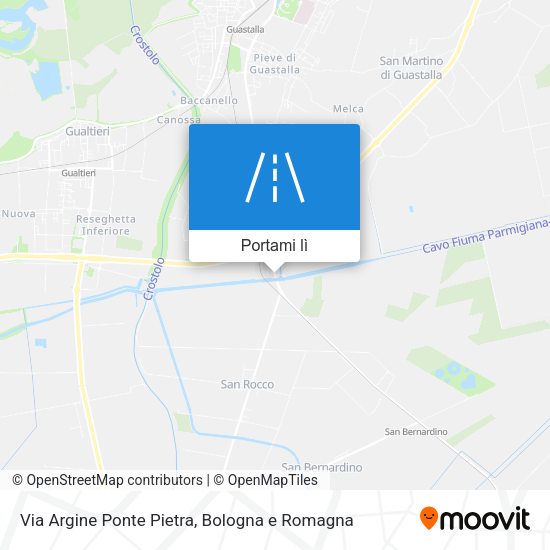 Mappa Via Argine Ponte Pietra