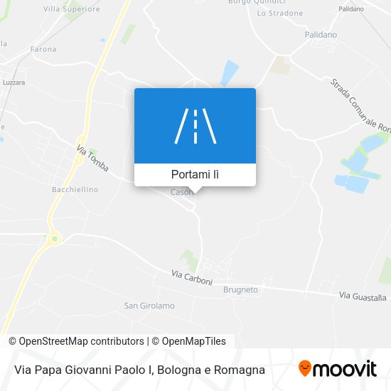 Mappa Via Papa Giovanni Paolo I