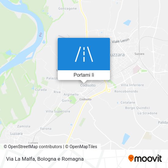 Mappa Via La Malfa