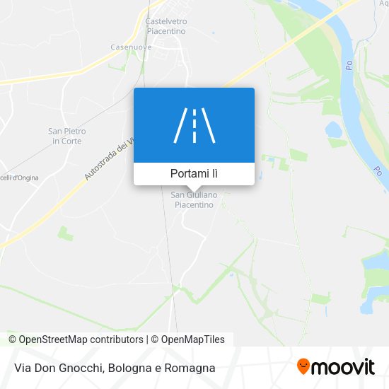 Mappa Via Don Gnocchi